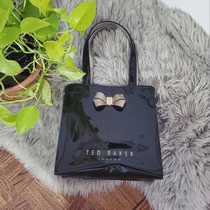 TED BAKER Rare Cute Glossy Tote Bag with Bow